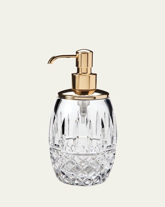 Marie Clear Pump Dispenser, Gold